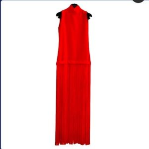 Vintage Adele Simpson couture fringed gown…